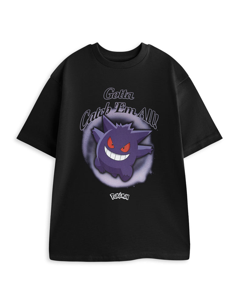 Pokemon Gengar Mens Black Short Sleeved T-Shirt
