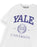 Yale Crest Logo Adults White Short Sleeved T-Shirt