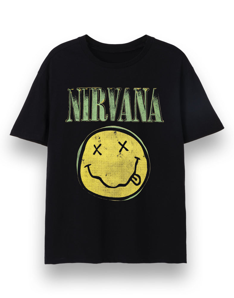 Nirvana Classic Logo Mens Black Short Sleeved T-Shirt