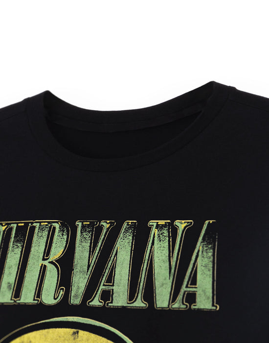 Nirvana Classic Logo Mens Black Short Sleeved T-Shirt