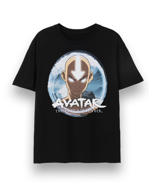 Avatar The Last Airbender Aang Mens Black T-Shirt