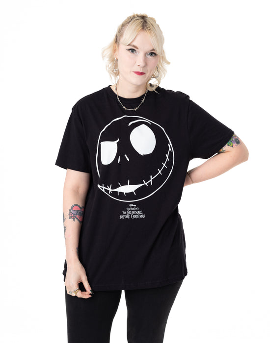 Disney The Nightmare Before Christmas Jack Skellington Unisex Black T-Shirt