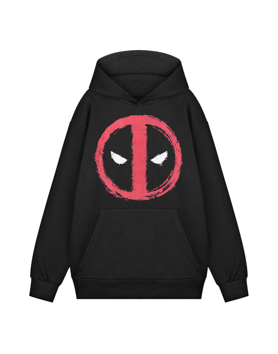 Marvel Deadpool Logo Mens Black Hoodie