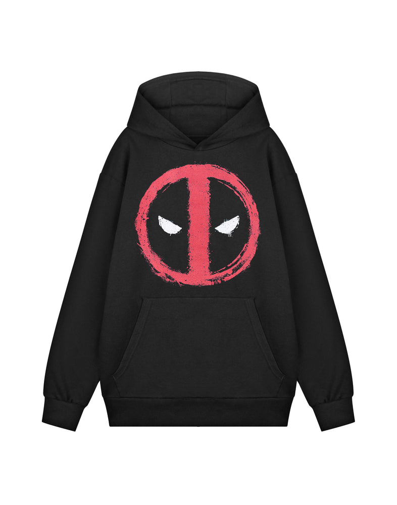 Marvel Deadpool Logo Mens Black Hoodie