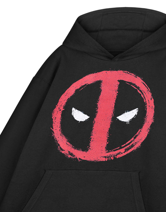 Marvel Deadpool Logo Mens Black Hoodie