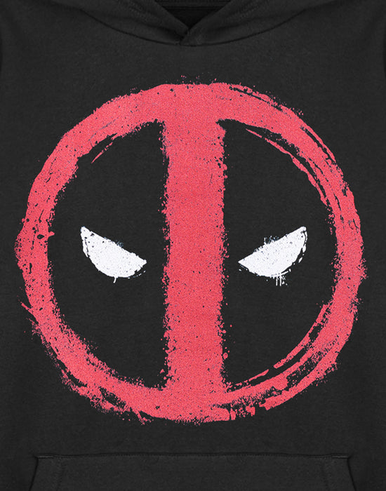 Marvel Deadpool Logo Mens Black Hoodie