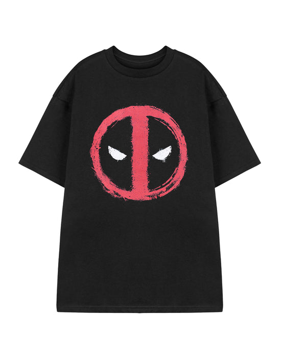 Marvel Face T-shirt Mens Black Short Sleeved T-Shirt