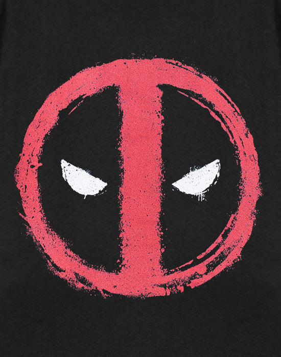 Marvel Face T-shirt Mens Black Short Sleeved T-Shirt