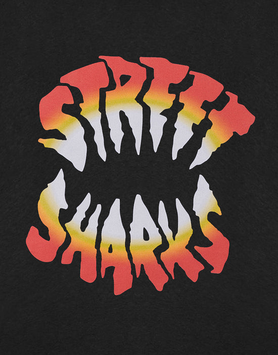 Street Sharks Logo Mens Black Short Sleeved T-Shirt
