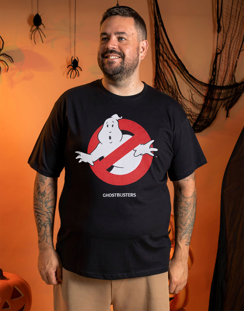 Ghostbusters Classic Logo Unisex Black Short Sleeved T-Shirt