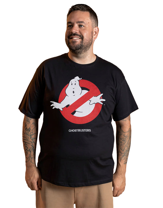 Ghostbusters Classic Logo Unisex Black Short Sleeved T-Shirt