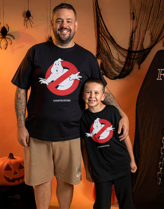 Ghostbusters Classic Logo Unisex Black Short Sleeved T-Shirt
