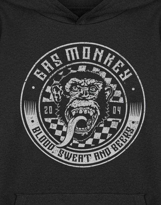 Gas Monkey Garage Checker Disc Mens Black Hoodie
