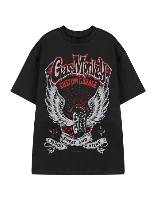 Gas Monkey Garage Blood Sweat & Beers Männer Men T-Shirt Black - Foto 2