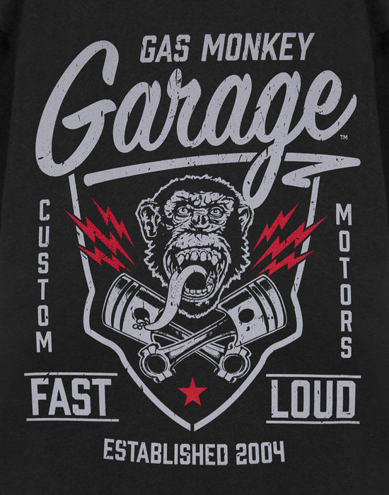 Gas Monkey Garage Fast & Loud Mens Black Short Sleeved T-Shirt