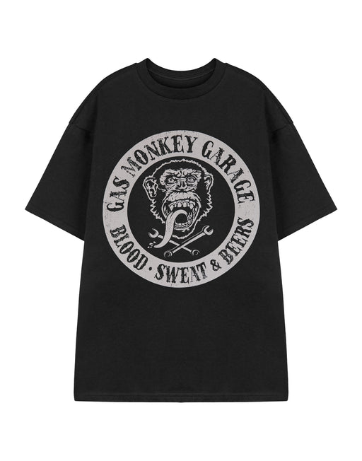 Gas Monkey Garage Distressed Logo Mens T-Shirt