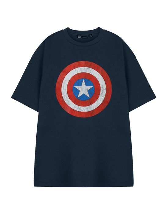 Maglietta Captain America - Collage Shield | Idee per regali originali Maglietta Captain America - Collage Shield | Idee per regali originali