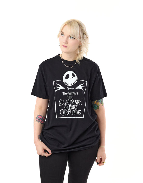 Disney The Nightmare Before Christmas Coffin Unisex Black T-Shirt