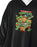 Teenage Mutant Ninja Turtles Group Applique Mens Black Blanket Hoodie