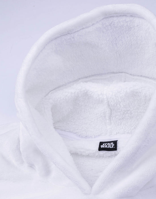 Star Wars R2D2 Unisex White Blanket Hoodie