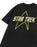 Star Trek Yellow Logo Mens Black Short Sleeved T-Shirt