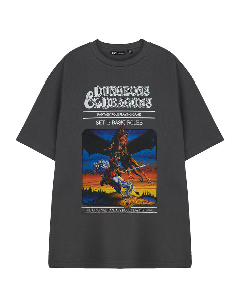 Dungeons & Dragons The Original Mens Grey Short Sleeved T-Shirt
