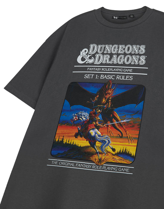 Dungeons & Dragons The Original Mens Grey Short Sleeved T-Shirt