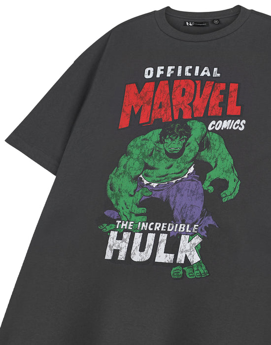 Marvel The Incredible Hulk The Incredible Hulk Mens Grey Short Sleeved T-Shirt
