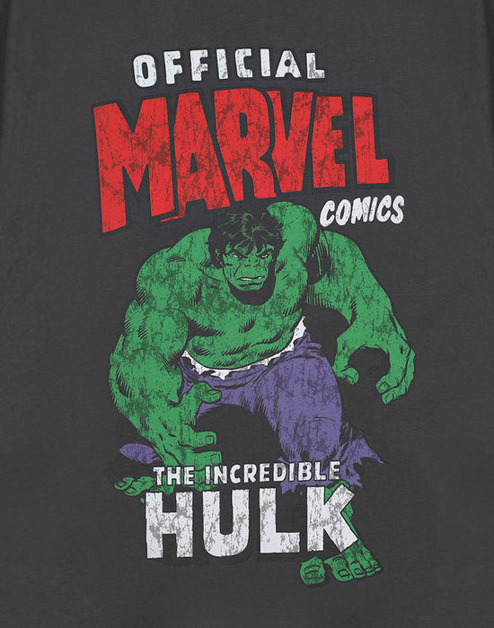 Marvel The Incredible Hulk The Incredible Hulk Mens Grey Short Sleeved T-Shirt