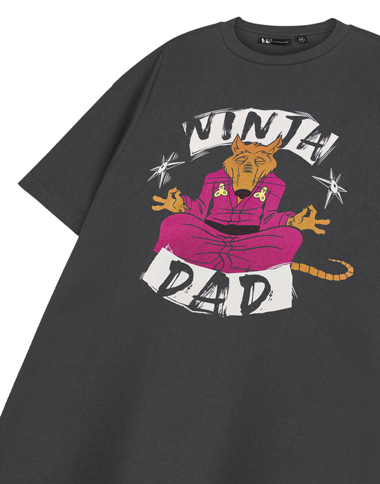Teenage Mutant Ninja Turtles Ninja Dad Mens Grey Short Sleeved T-Shirt