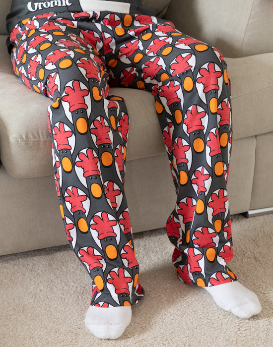 Wallace And Gromit Feathers Mens Short Sleeve Long Leg Pyjamas