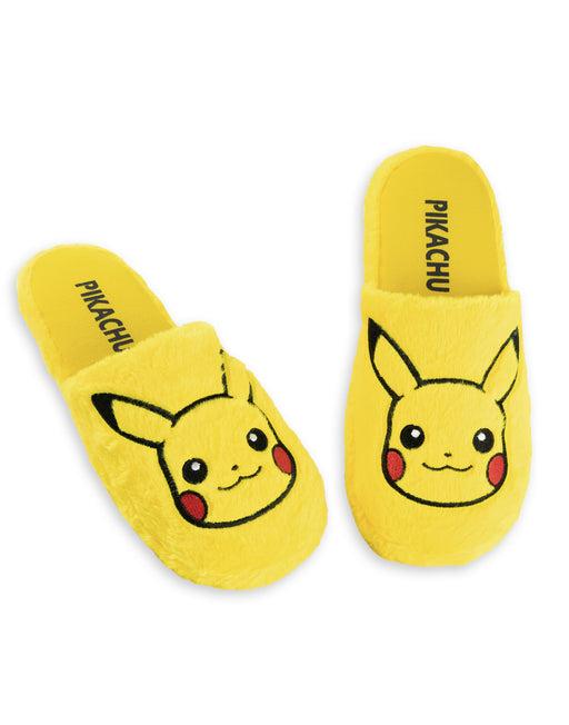 Pokemon Pikachu Unisex Yellow Mule Slippers