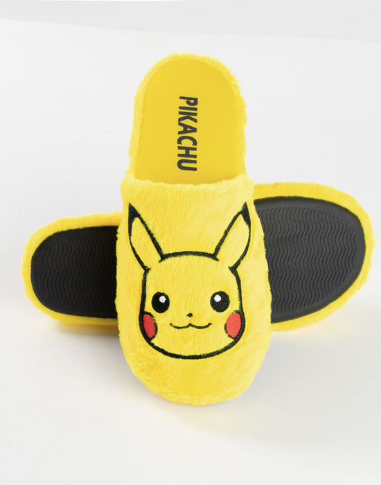 Pokemon Pikachu Unisex Yellow Mule Slippers