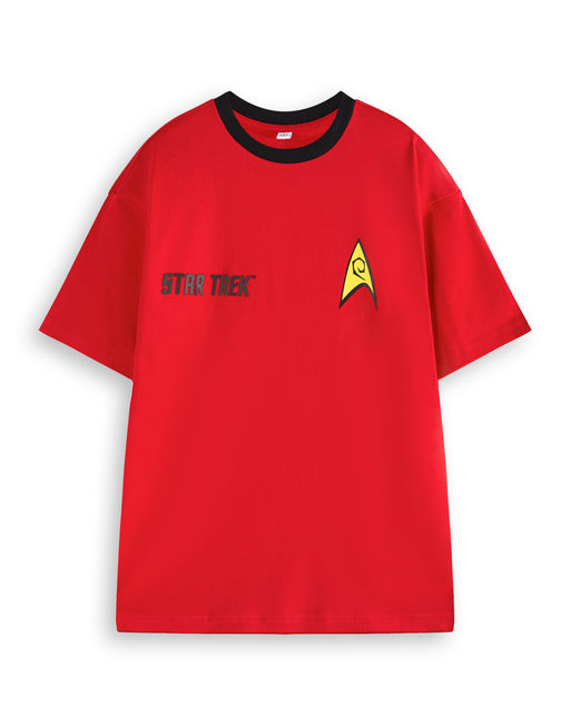 Star Trek Red Uniform Mens Red Short Sleeved T-Shirt