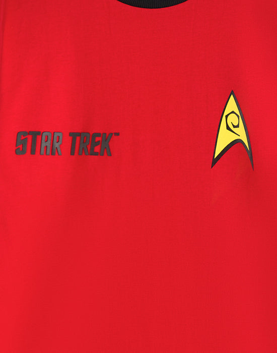 Star Trek Red Uniform Mens Red Short Sleeved T-Shirt