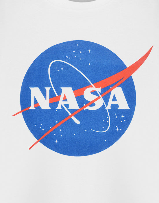 NASA Classic Logo Unisex White Short Sleeved T-Shirt