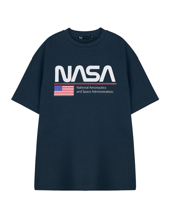 NASA Space Unisex Blue Short Sleeved T-Shirt
