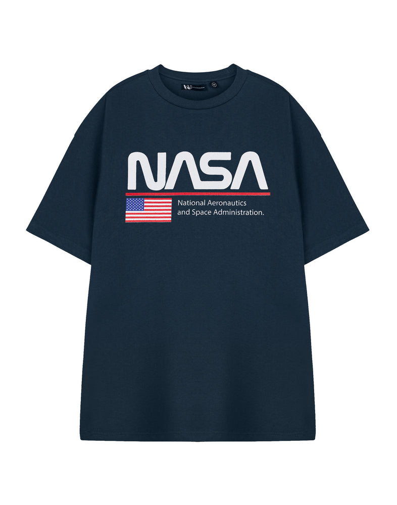 NASA Space Unisex Blue Short Sleeved T-Shirt