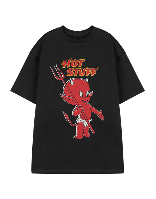 Hot Stuff Hot Stuff T-shirt Unisex Black Short Sleeved T-Shirt