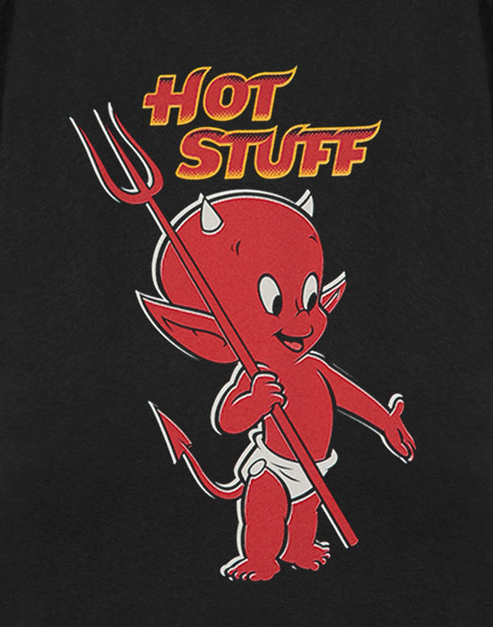 Hot Stuff Hot Stuff T-shirt Unisex Black Short Sleeved T-Shirt