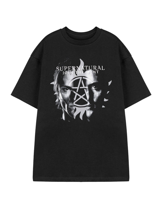 Supernatural Join The Hunt Mens Black Short Sleeved T-Shirt