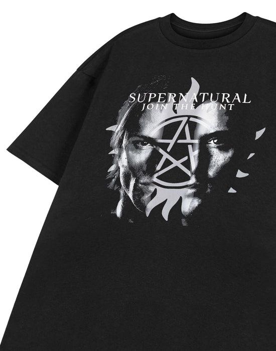 Supernatural Join The Hunt Mens Black Short Sleeved T-Shirt