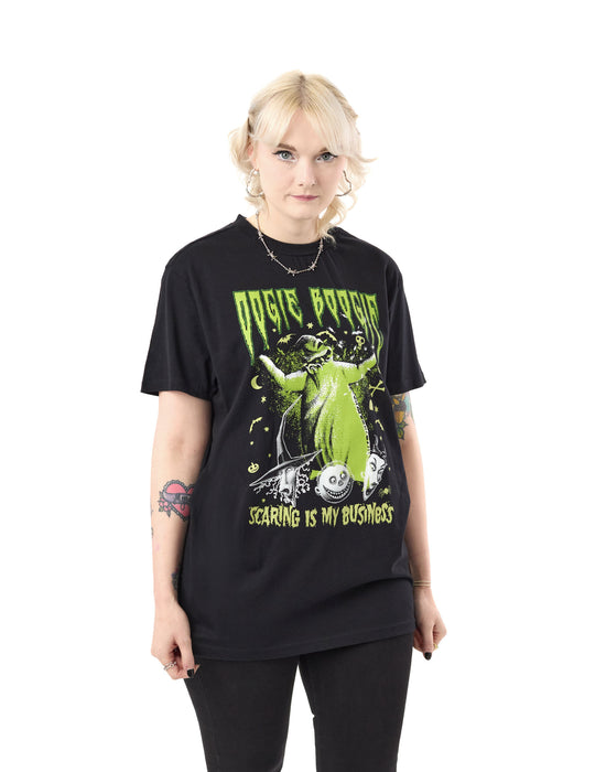 Disney The Nightmare Before Christmas Oogie Boogie Unisex Black T-Shirt
