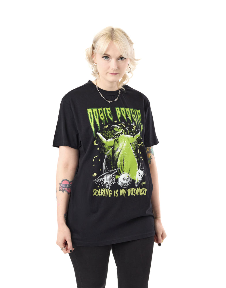 Disney The Nightmare Before Christmas Oogie Boogie Unisex Black T-Shirt