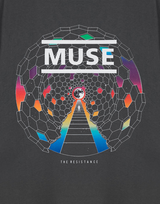 Muse Resistance Unisex Grey Short Sleeved T-Shirt — Vanilla