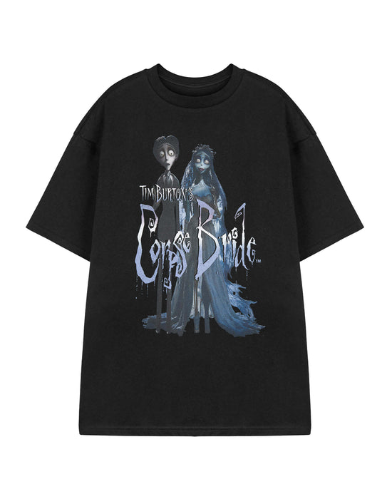 Corpse Bride Victor and Emily Unisex Black Short Sleeved T-Shirt