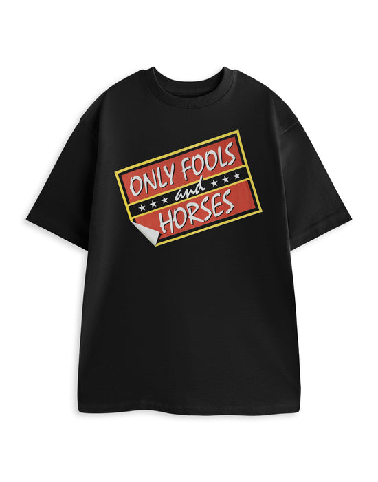 Only Fools And Horses Classic Logo Mens Black Short Sleeved T-Shirt