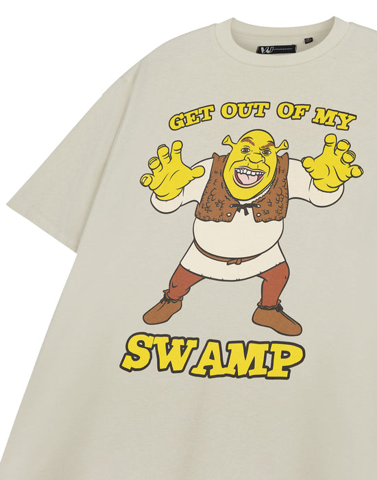 Shrek Shrek Unisex Beige Short Sleeved T-Shirt
