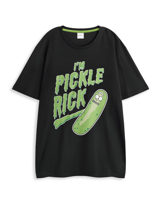 Rick And Morty Pickle Rick Mens Multicoloured Short Sleeve Long Leg Pyjama Set