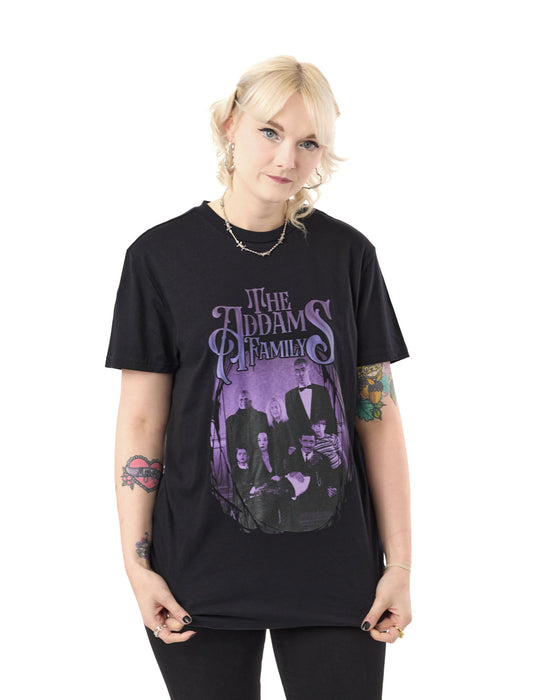 The Addams Family The Addams Family Unisex Black Short Sleeved T-Shirt